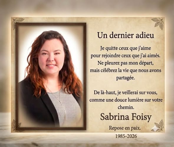 Sabrina Foisy Obituary Laval, QC Death: Laval QC Lawyer & Notary Tragically Passed Away